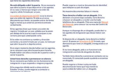 Know Your Rights 2025 (Spanish)